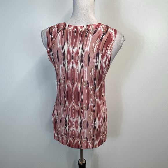 Liverpool Los Angeles Pink Mauve Rose Woven Tank Blouse Top Size Small - Picture 5 of 5